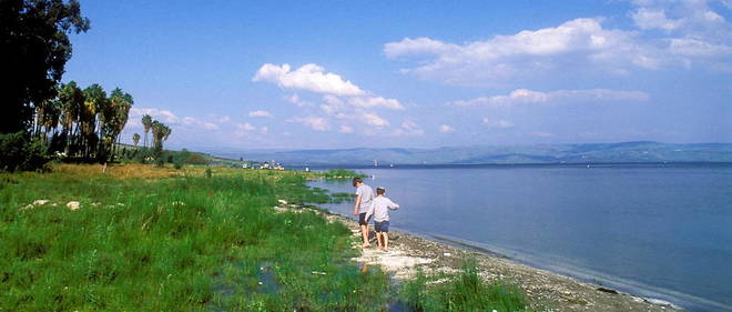 Le lac de Tiberiade en Israel reste un lieu strategique pour l'approvisionnement en eau de la population.
