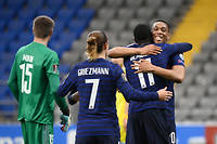 Les Bleus se sont imposes (0-2) au Kazakhstan dans le cadre de la 2 e  journee des qualifications a la Coupe du monde 2022.
