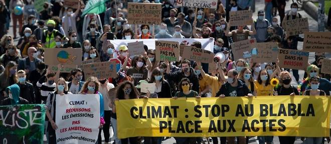 "Forte mobilisation" en France pour une "vraie loi climat", a la veille de l'examen au Parlement