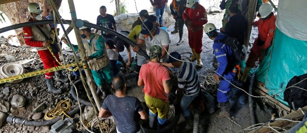 Colombie: course contre la montre pour sauver 11 mineurs bloques sous terre