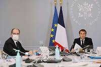 La confiance en Macron en l&eacute;g&egrave;re baisse, plus forte pour Castex