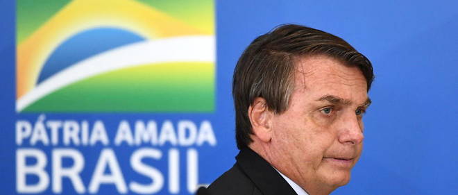 Le president bresilien,  Jair Bolsonaro, le 10 mars a Brasilia.
