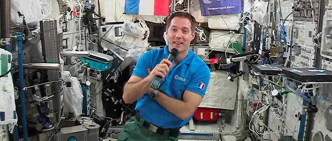 Thomas Pesquet doit rejoindre l'ISS le 22 avril avec trois autres astronautes. (Illustration)
