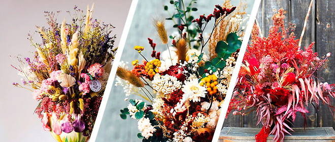 Du ble pour le symbole, du talent pour marier les couleurs et meme un soupcon d'art floral japonais. Le bouquet naturel est plus complexe qu'il n'y parait.