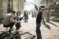 Tournage de la serie << Paris Police 1900 >> pour Canal+ a l'ete 2019.
