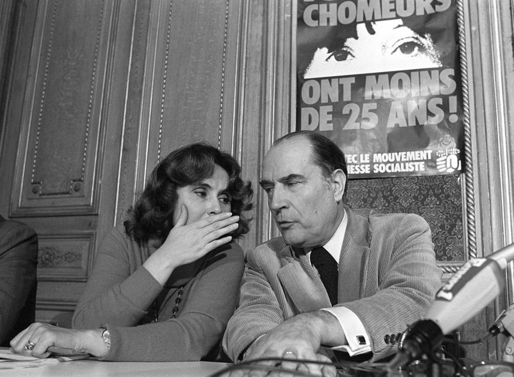 François Mitterrand et Édith Cresson en 1979.
 ©  MICHEL CLEMENT / AFP