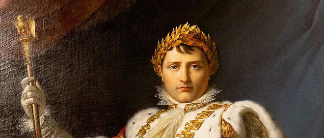 L'empereur Napoleon Ier en costume de sacre (detail).

