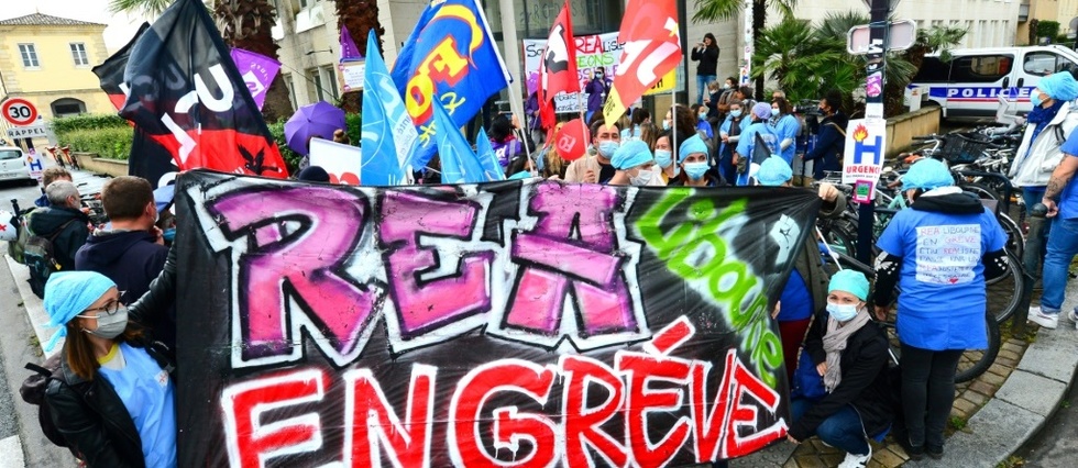 Hopital: 110 "rea" en greve selon la CGT, rassemblements a Bordeaux et Beauvais