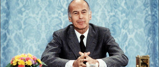 Valery Giscard d'Estaing lors d'une conference de presse, le 26 juin 1980, a l'Elysee a Paris.

