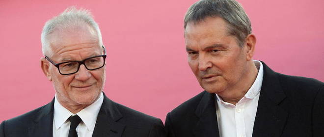 Thierry Fremaux et Bruno Barde au Festival du cinema americain de Deauville, en septembre 2020.
