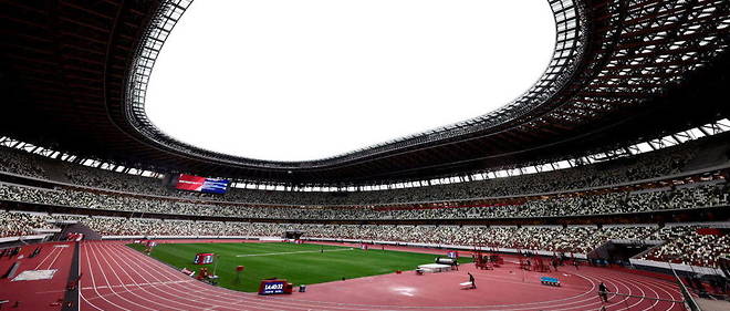 Le stade de Tokyo qui doit accueillir les ceremonies et de nombreuses epreuves des Jeux olympiques.
