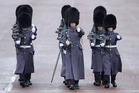 La garde devant Buckingham Palace a Londres.
