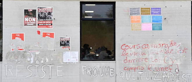 La facade de l'universite de Grenoble en mai 2018.
