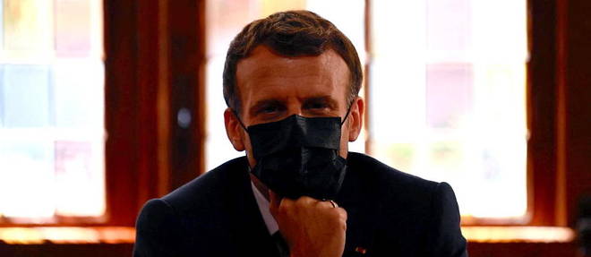 Macron, en visite a Martel, le 3 juin.


