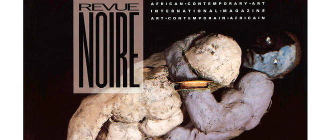 << Les lutteurs noubas >>, erigee a l'entree des Abattoirs de Toulouse, a ete la premiere couverture de revue noire en 1991.
