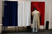 Un bureau de vote du Touquet, lors des elections regionales, le 27 juin 2021.
