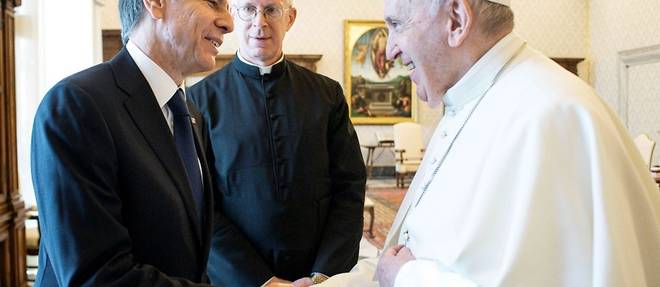 Antony Blinken rencontre le pape Francois et evoque le  Venezuela
