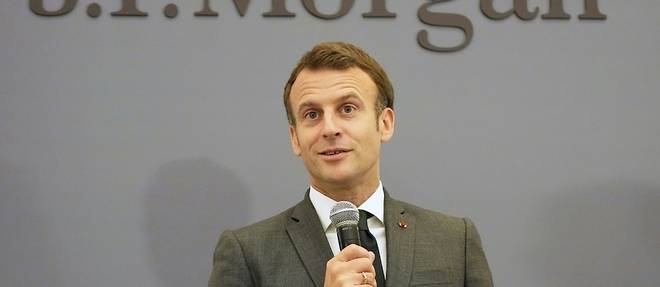 Macron chez JP Morgan pour marquer le retour d'activites financieres en France
