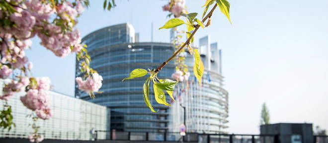 Le Parlement europeen, a Strasbourg.
