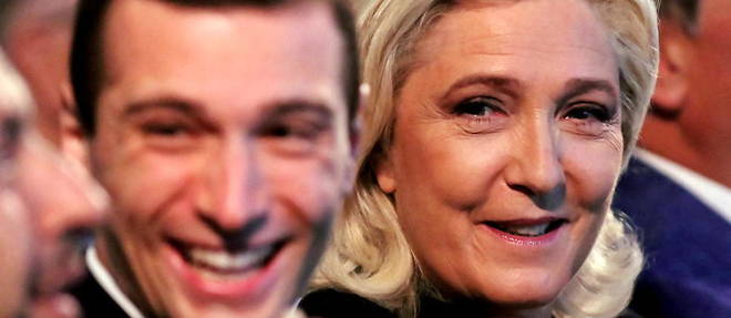 Marine Le Pen et Jordan Bardella.
