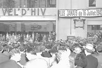 Commémoration de la rafle du Vél' d'Hiv, le 16 juillet 1956.
