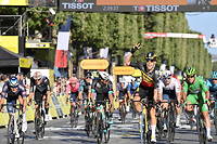 C'est Wout van Aert (Jumbo) qui a gagné la 21 e  étape sur les Champs-Élysées.
