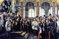Proclamation de l’empire allemand, en 1885.
