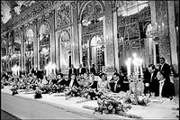 Dîner à Versailles le 1er juin 1961.
