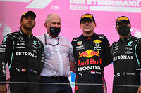 Le podium du GP d'Autriche avait vu Verstappen triompher devant Hamilton mais les sourires se sont figés depuis Silverstone et l'accrochage controversé