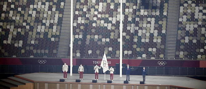 Ceremonie d'ouverture des JO le 23 juillet a Tokyo. L'absence de public avantage plutot les athletes japonais, qui peuvent sentir le soutien populaire dans l'archipel.
