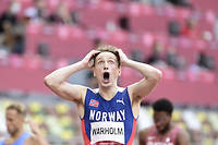 Le Norvégien Karsten Warholm a pulvérisé le record du monde du 400 mètres haies.

