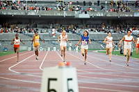 Colette Besson, numéro 117, remporte la médaille d'or au 400 mètres en 1968.
