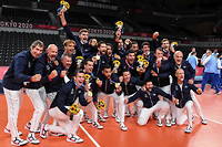 Première finale et premier sacre olympique pour les volleyeurs français !  
