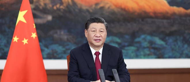 Le president chinois Xi Jinping, a Pekin, le 20 avril 2021. 
