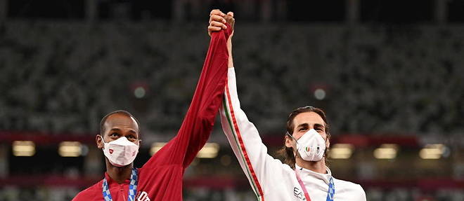 Mutaz Essa Barshim et Gianmarco Tamberi ont partage la medaille d'or.
