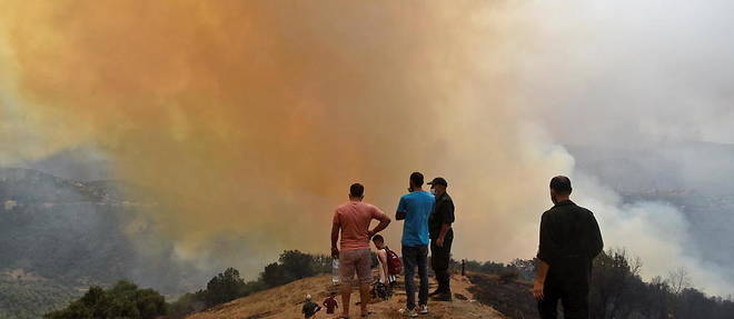 L'Algerie, dont la Kabylie, est en proie a des incendies devastateurs depuis le 9 aout.

