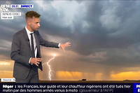 Kévin Floury anime la météo sur BFM TV.
