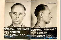 Photographie du major-general Reinhard Gehlen lors de sa reddition en 1945.