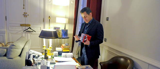 -Le president Nicolas Sarkozy en janvier 2012.
