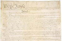             La Constitution des États-Unis, promulguée en 1787.

