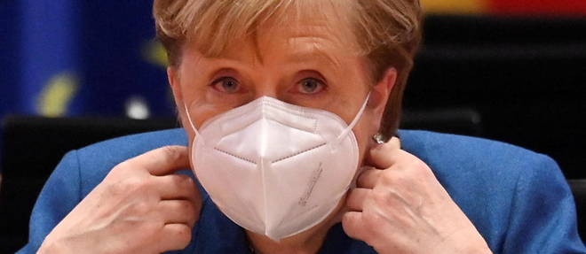 La chanceliere Angela Merkel, a Berlin, le 6 janvier 2021.
