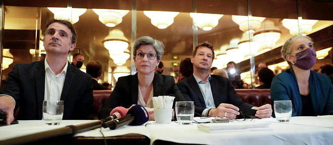 Le maire de Grenoble Eric Piolle, l'ancienne numero deux d'EELV Sandrine Rousseau, l'eurodepute Yannick Jadot et la deputee Delphine Batho ont tente de marquer leur difference sur la question de la decroissance lors du deuxieme debat public diffuse mardi sur LCI.

