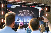 Lors de l'événement « ABBA Voyage » à Berlin, le 2 septembre.
