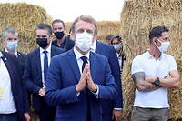 Le président français Emmanuel Macron en Provence le 10 septembre 2021.
