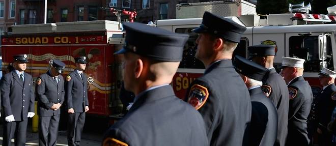 Chez les pompiers de Brooklyn, le souvenir toujours vif des "freres" morts le 11 septembre 2001