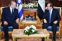 Le Premier ministre isra&eacute;lien en Egypte, une premi&egrave;re depuis 2011