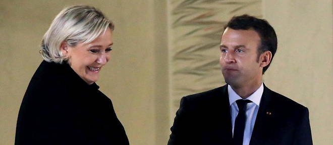 Marine Le Pen et Emmanuel Macron.
