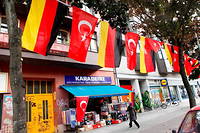 Le quartier Kreuzberg à Berlin héberge une large communauté turque.
