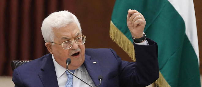 Le president de l'Autorite palestinienne, Mahmoud Abbas, a Ramallah, le 19 mai 2020.
