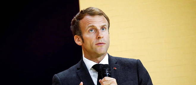 Emmanuel Macron le 7 octobre, lors d'un discours au cours du BPI France Inno Generation.


